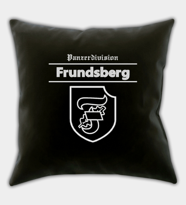 Waffen-SS Panzerdivision Frundsberg Embroidered Black Throw Pillow Cover