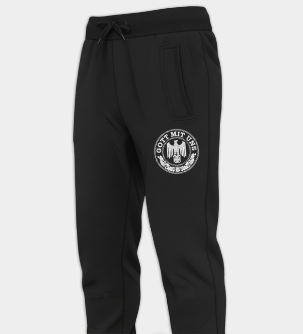 Gott Mit Uns Embroidered Jogger