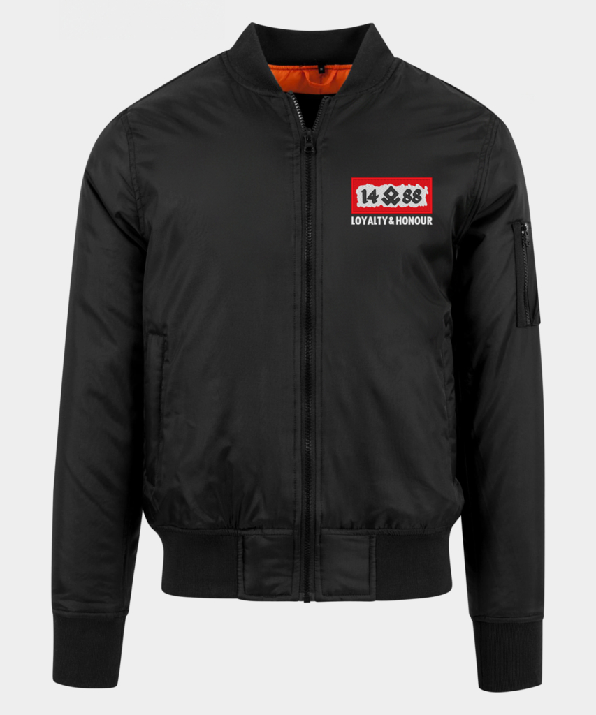 14 (ᛟ) 88 Embroidered Bomber Jacket – Sunwheel Shop