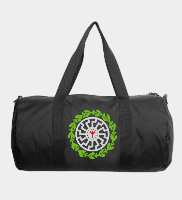 Algiz Sonnenrad Embroidered Travel Bag