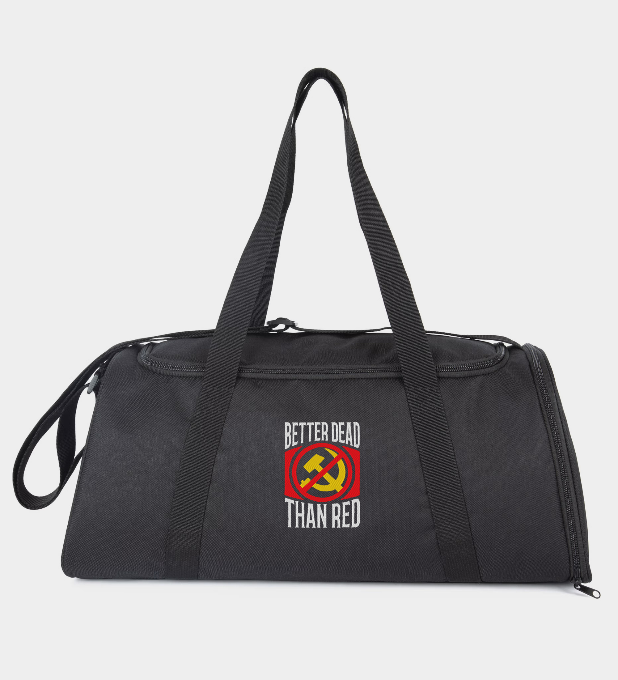 Better Dead Than Red Embroidered Sports Bag Better Dead Than Red Embroidered Sports Bag