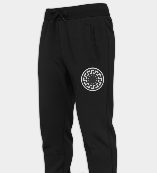 Black Sun Embroidered Joggers