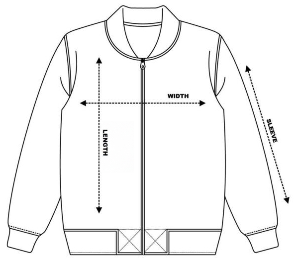 Bomber Jacket Size Guide