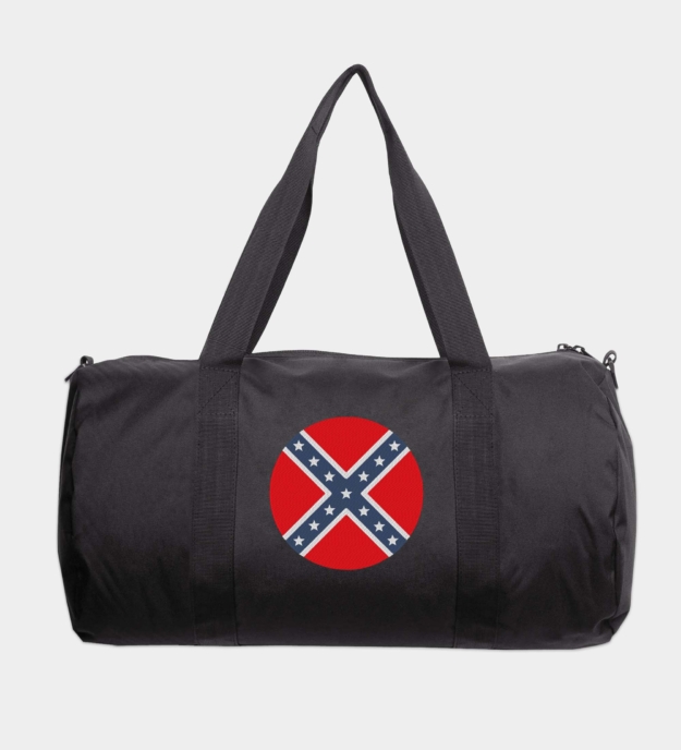 Confederate Flag Embroidered Travel Bag