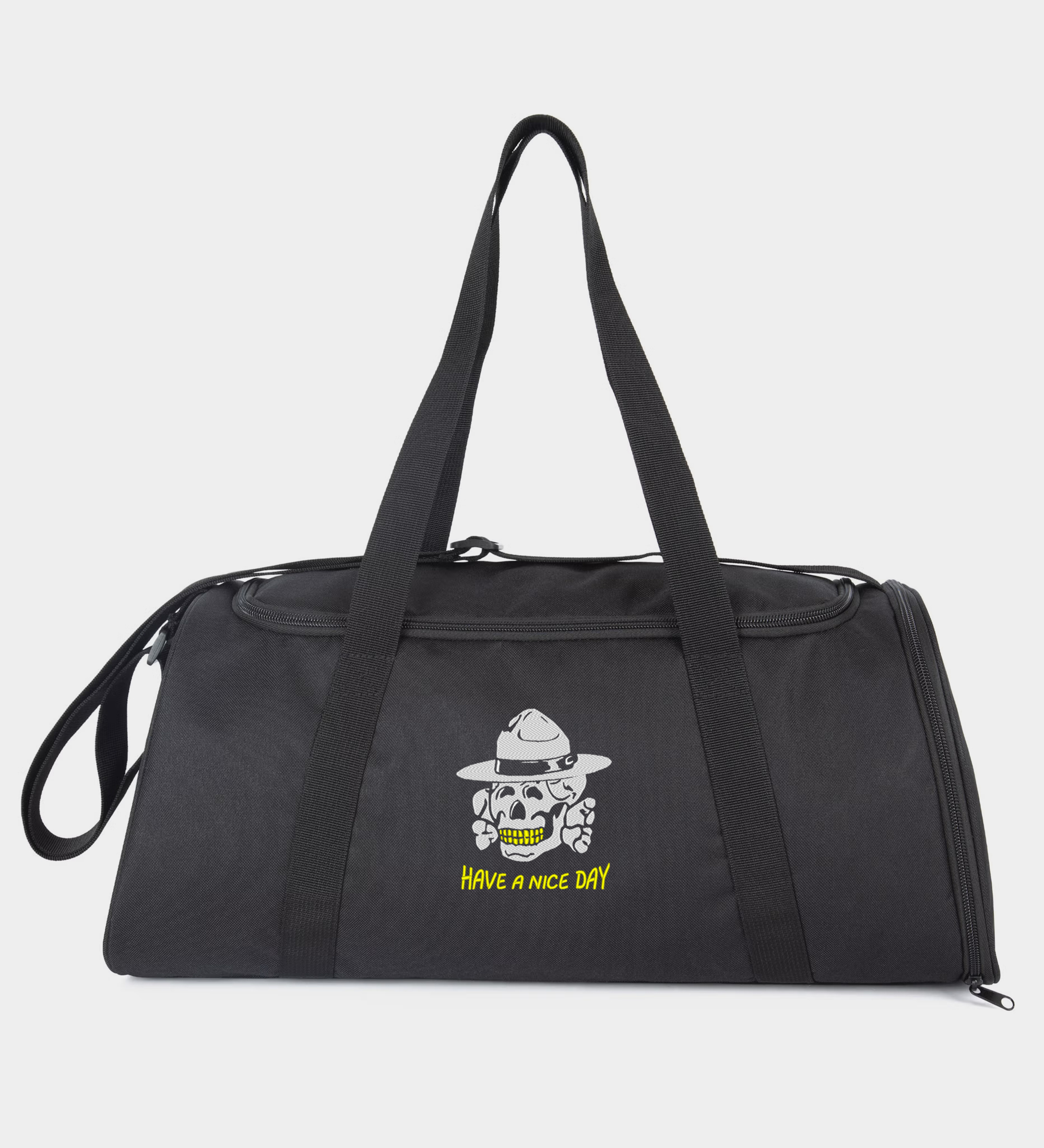 Happy Totenkopf Embroidered Sports Bag Happy Totenkopf Embroidered Sports Bag