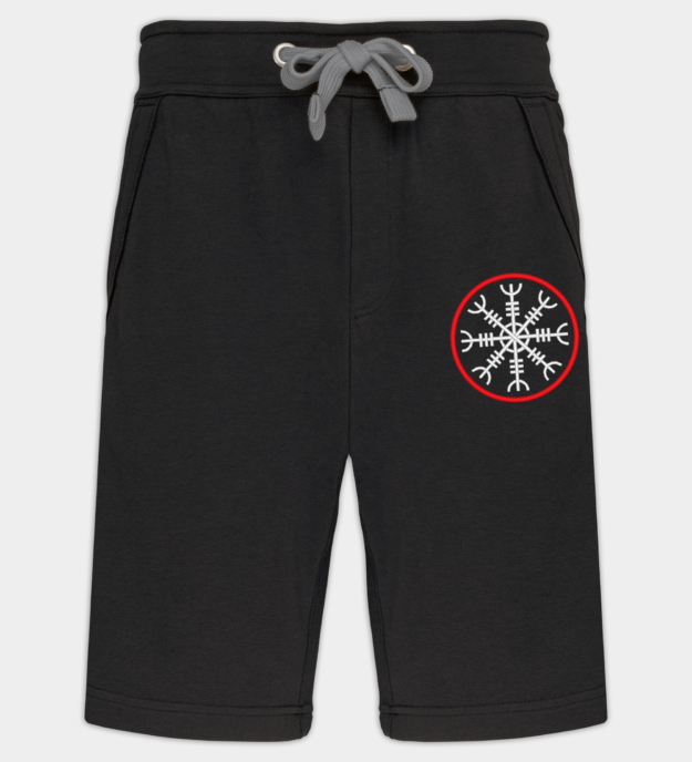 Helm of Terror Embroidered Bermuda Shorts