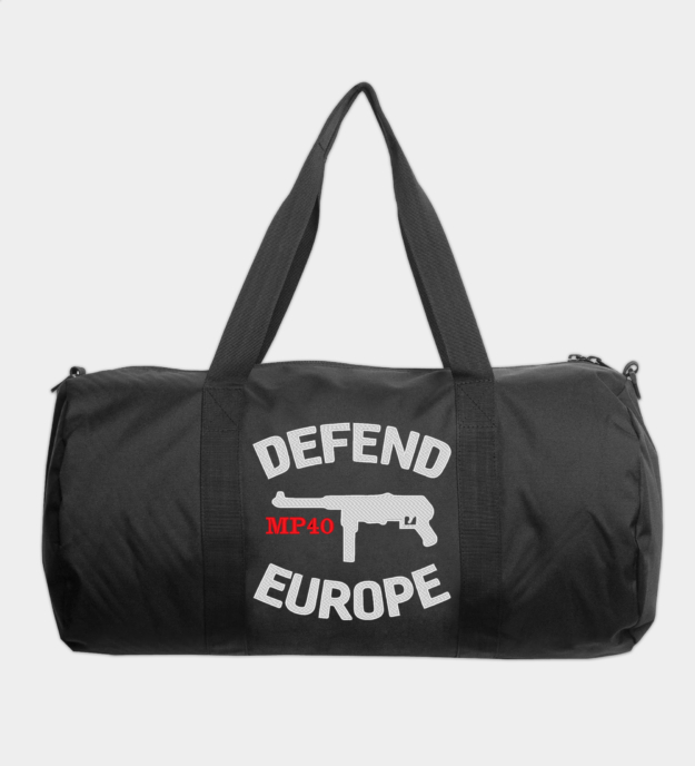 Maschinenpistole 40 Defend Europe Embroidered Travel Bag