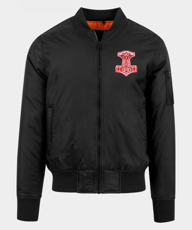 Mjolnir Embroidered Bomber Jacket