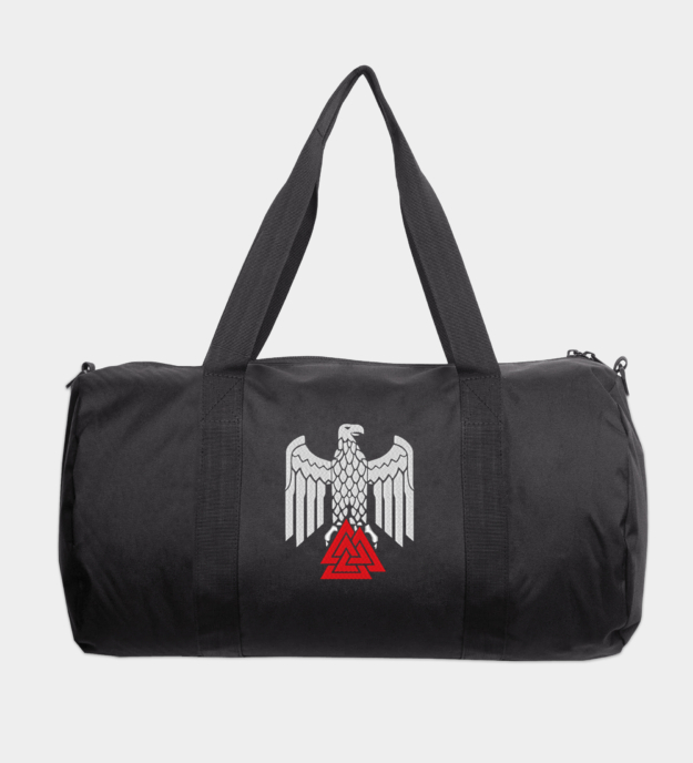 Odinist Eagle Embroidered Travel Bag