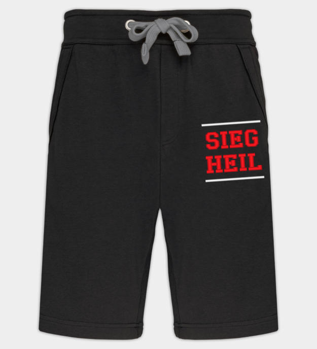 Sieg Heil Embroidered Bermuda Shorts