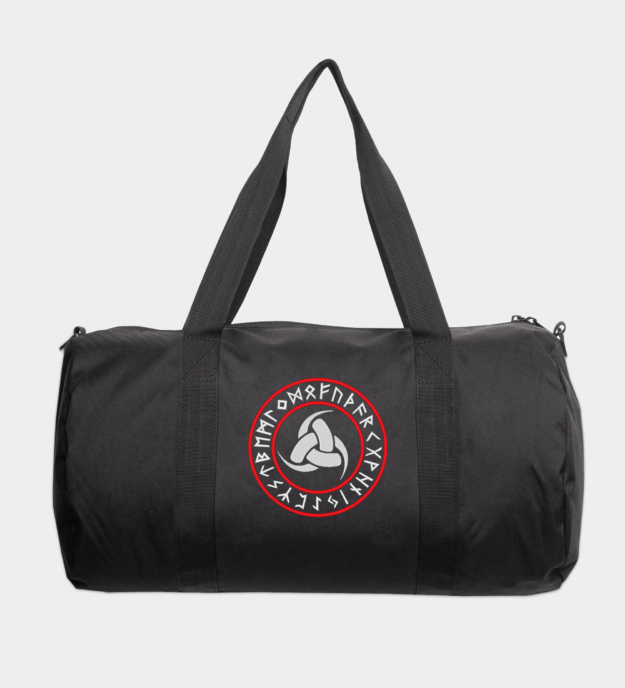 Triple Horn of Odin Embroidered Travel Bag