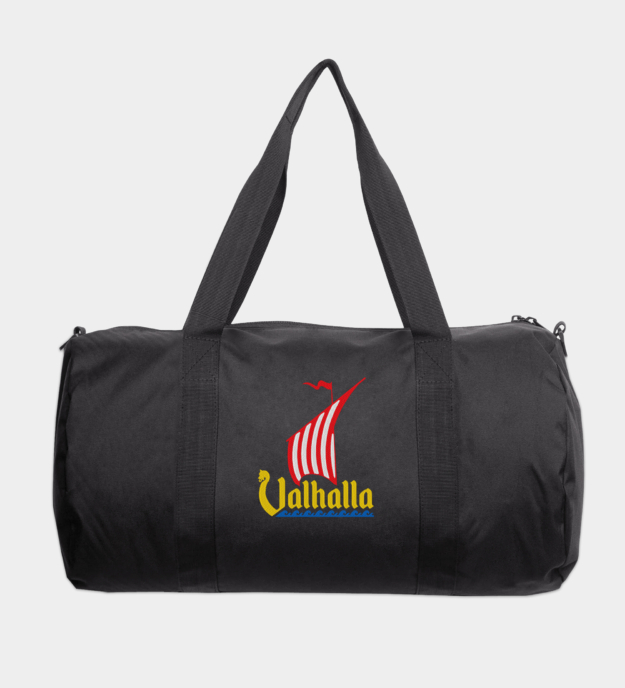 Valhalla Dragon Ship Embroidered Travel Bag