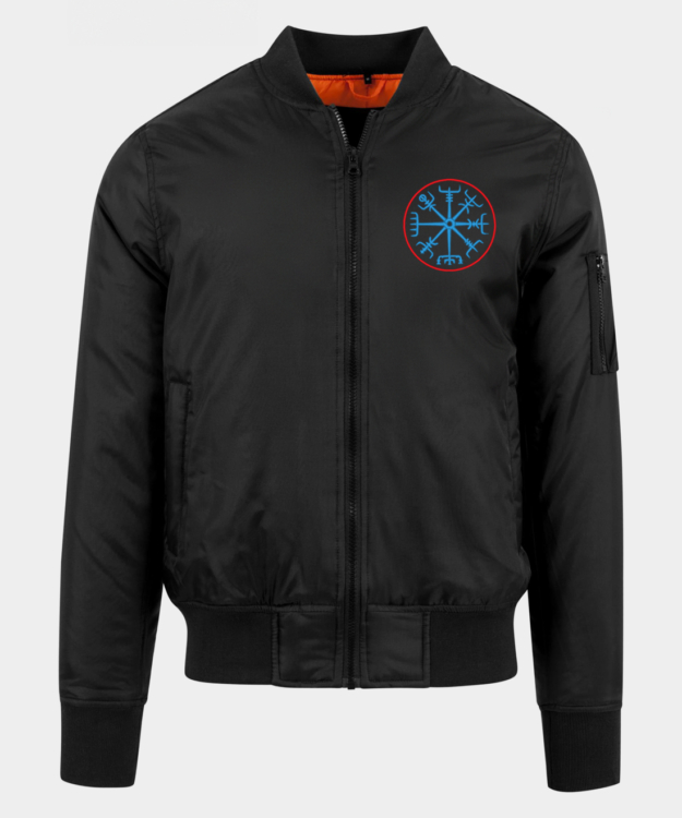 Vegvísir Embroidered Bomber Jacket