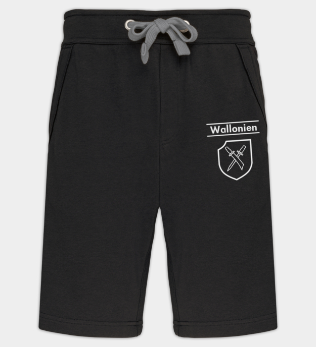 Waffen-SS Division Wallonien Embroidered Bermuda Shorts