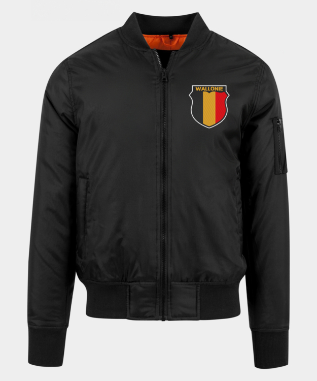 Waffen-SS Légion Wallonie Embroidered Bomber Jacket