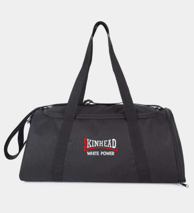 White Power Skinhead Embroidered Sports Bag