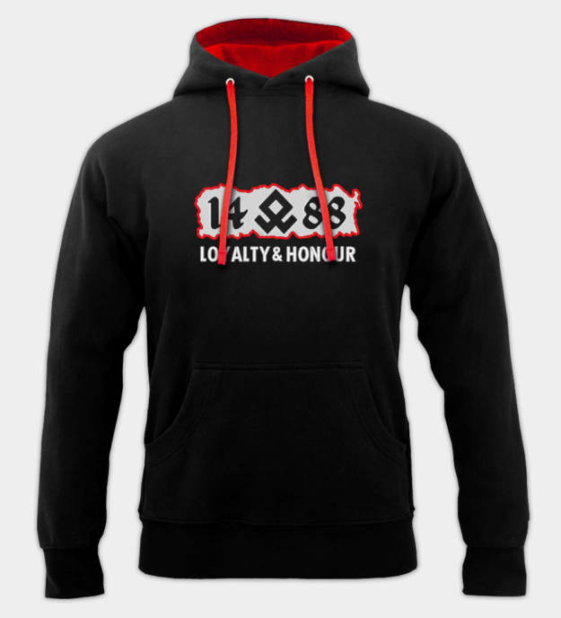 Loyalty and Honour - 14 (ᛟ) 88 Embroidered Hooded Sweatshirt
