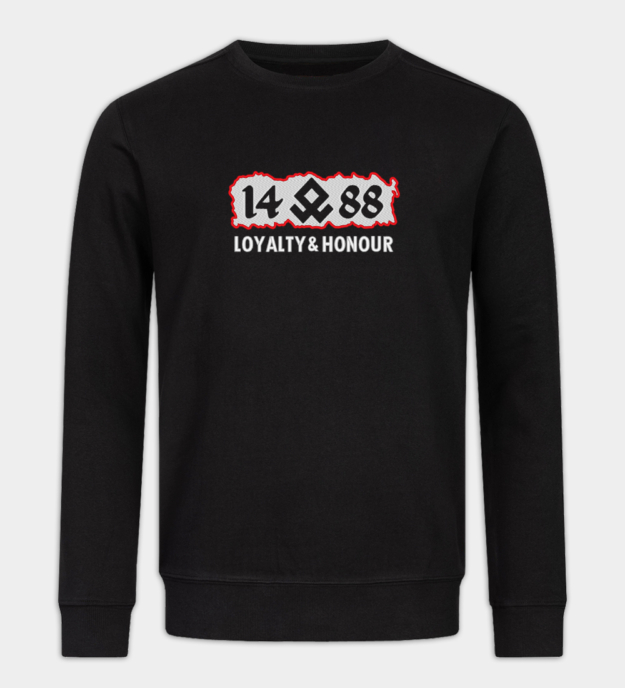 Loyalty and Honour - 14 (ᛟ) 88 Embroidered Crew Neck Sweatshirt