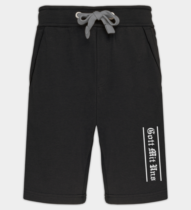 Gott Mit Uns Embroidered Bermuda Shorts