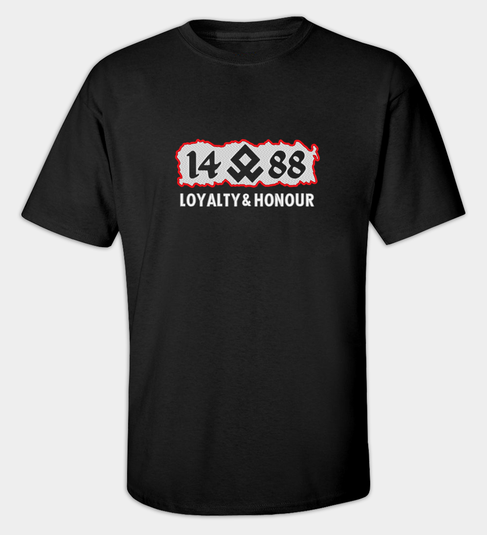 Loyalty and Honour - 1488 Embroidered Crew Neck T-Shirt Loyalty and Honour - 1488 Embroidered Crew Neck T-Shirt