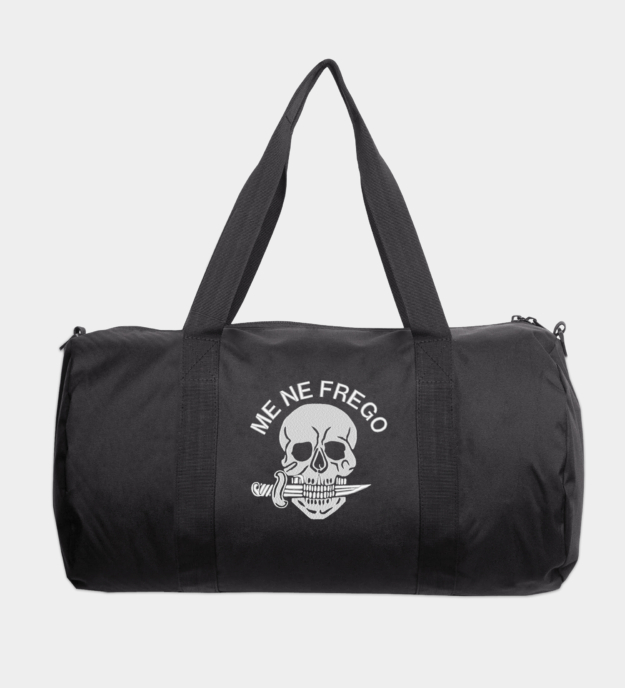 Me Ne Frego Embroidered Travel Bag