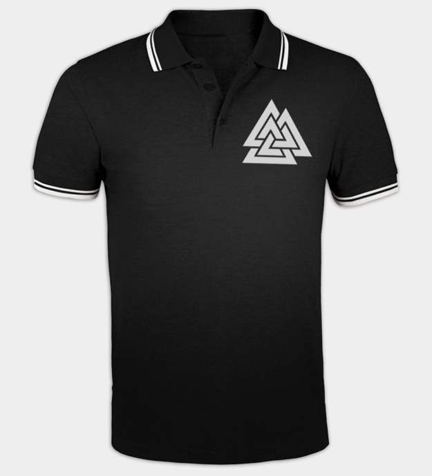Valknut Embroidered Polo Shirt
