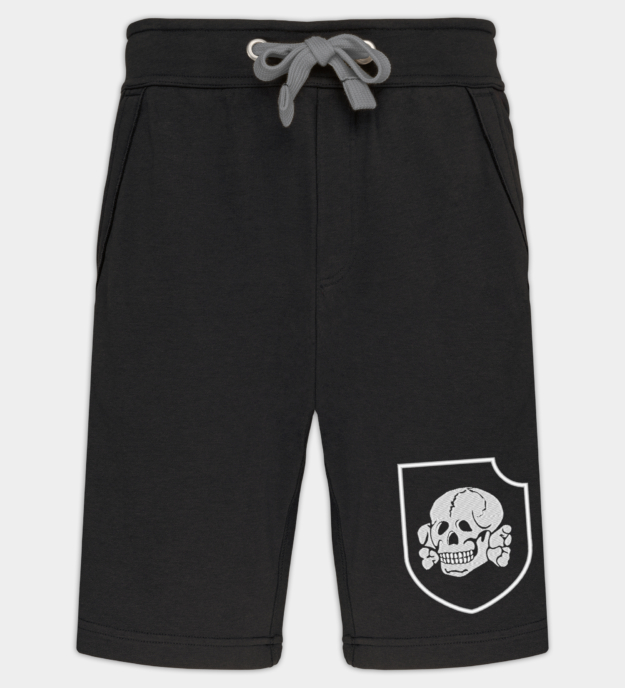 SS Totenkopf Insignia Embroidered Bermuda Shorts