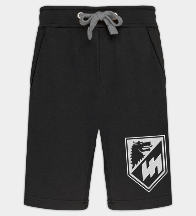 Waffen-SS Werwolf Insignia Embroidered Bermuda Shorts