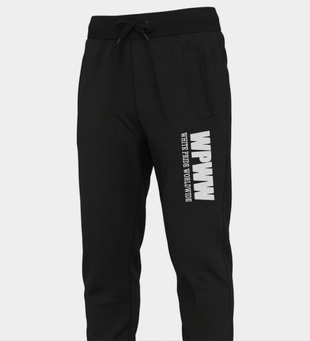 White Pride Worldwide WPWW Embroidered Joggers