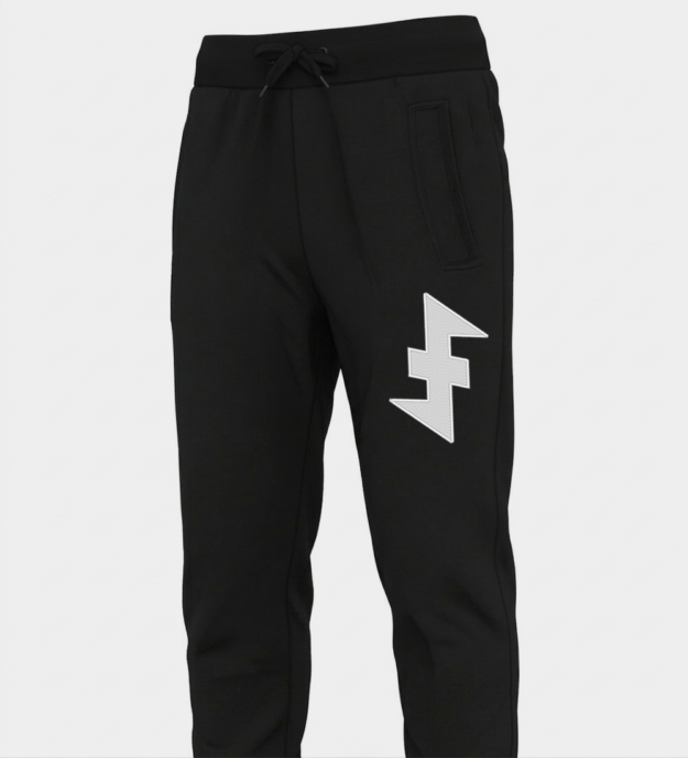 Wolfsangel Symbol Embroidered Joggers
