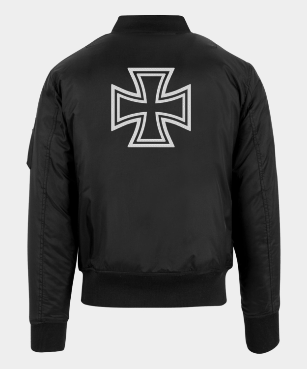 Detusches Eisernes Kreuz Embroidered Bomber Jacket