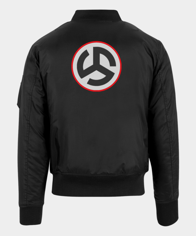 Flemish Triskelion Embroidered Bomber Jacket