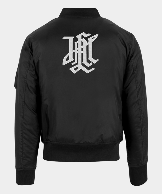 Waffen SS Leibstandarte SS Adolf Hitler Insignia Embroidered Bomber Jacket