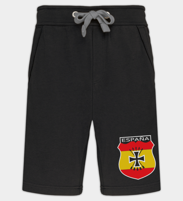 División Azul Insignia Embroidered Bermuda Shorts