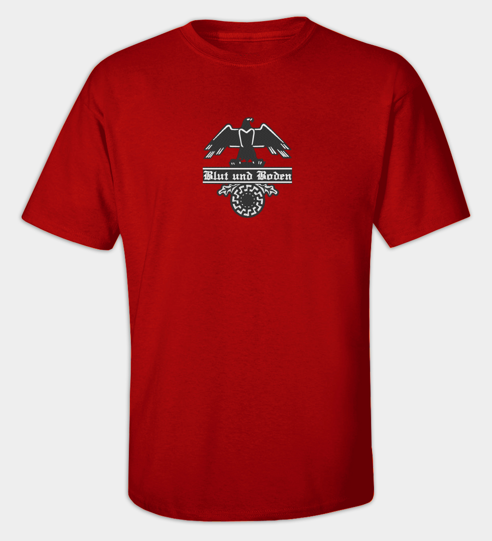 Blood and Soil Blut und Boden Embroidered Crew Neck T-Shirt Blood and Soil Blut und Boden Embroidered Crew Neck T-Shirt