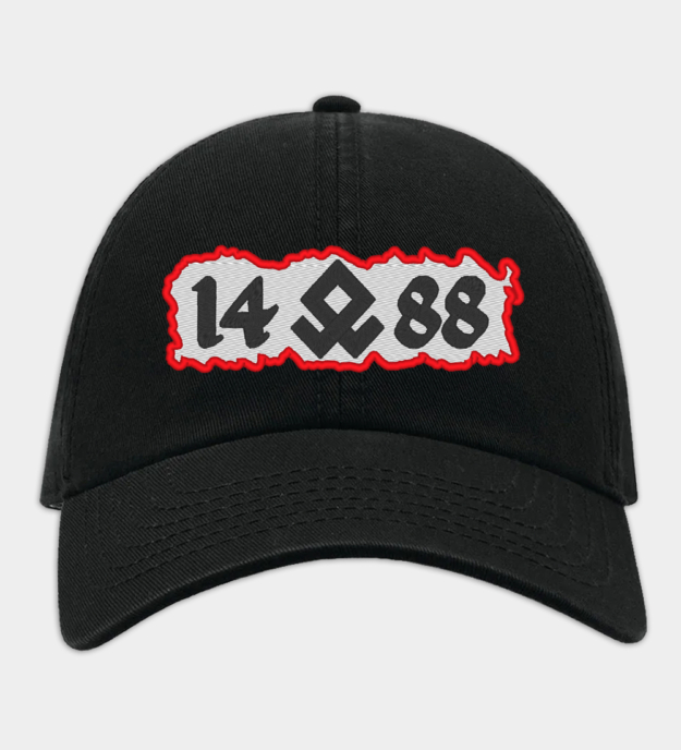 14-88 Embroidered Black Baseball Cap