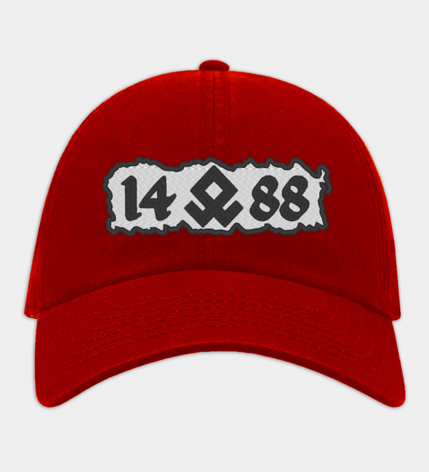 14-88 Embroidered Red Baseball Cap