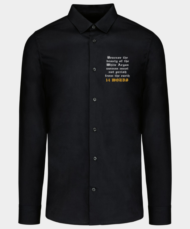 14 Words Embroidered Shirt