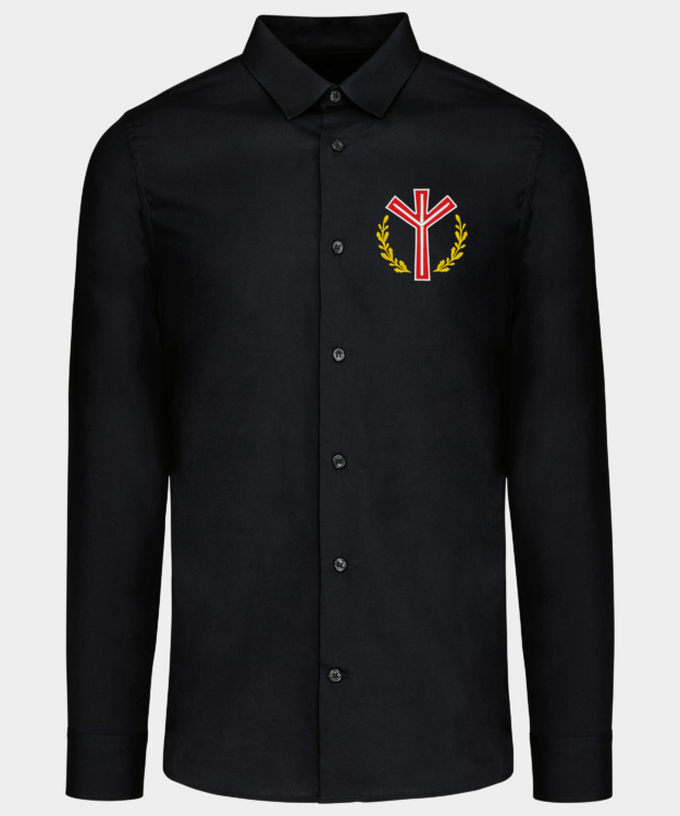 Algiz Life Rune Embroidered Shirt