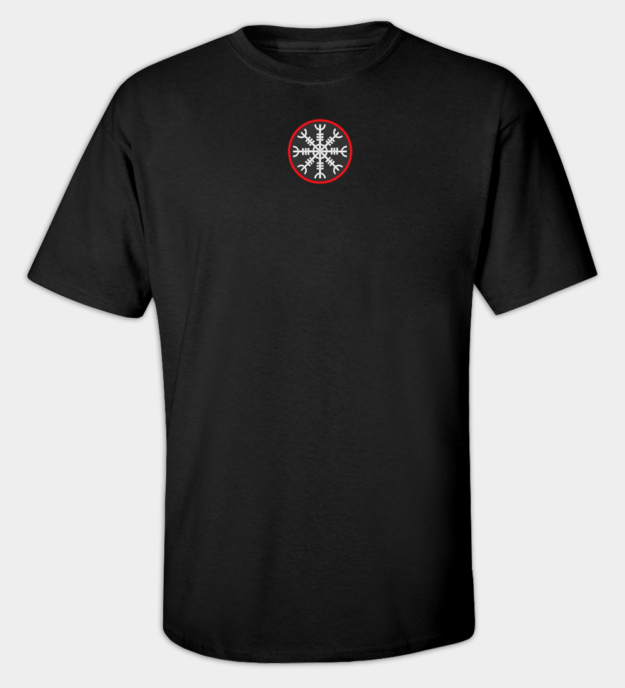 Helm of Awe Embroidered Crew Neck T-Shirt