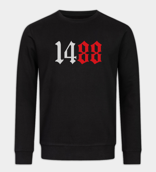 Number 14-88 Embroidered Crew Neck Sweatshirt