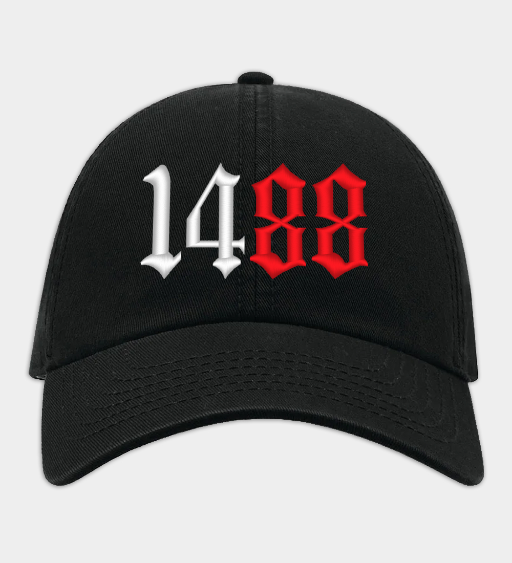 Number 1488 Embroidered Black Baseball Cap Number 1488 Embroidered Black Baseball Cap