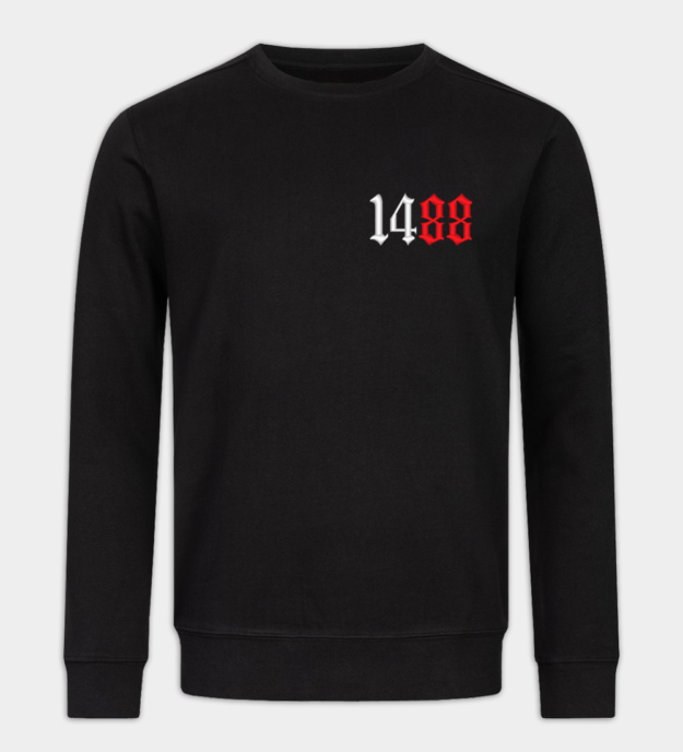 Number 1488 Embroidered Crew Neck Sweatshirt