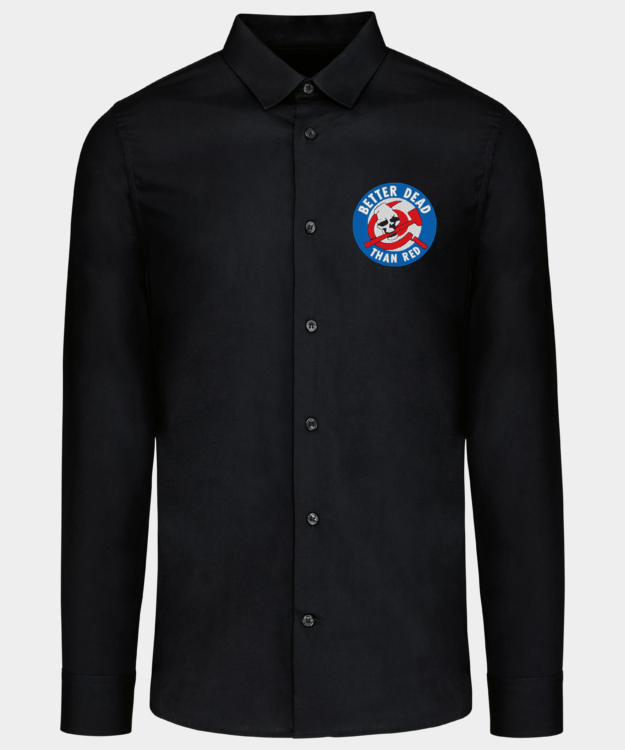 Rock Against Communist Better Dead Than Red Embroidered Shirt