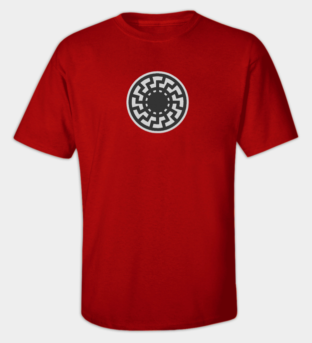 SS Black Sun Embroidered Crew Neck T-Shirt