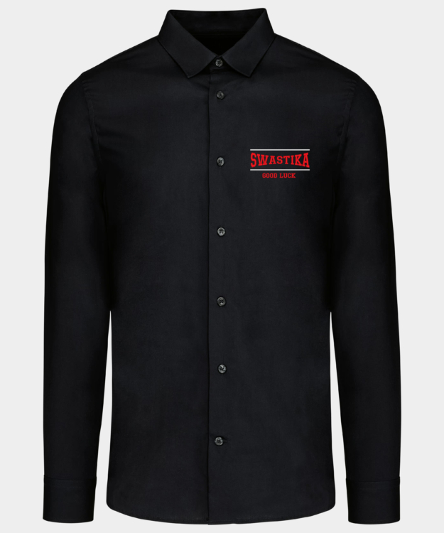 Swastika Embroidered Shirt