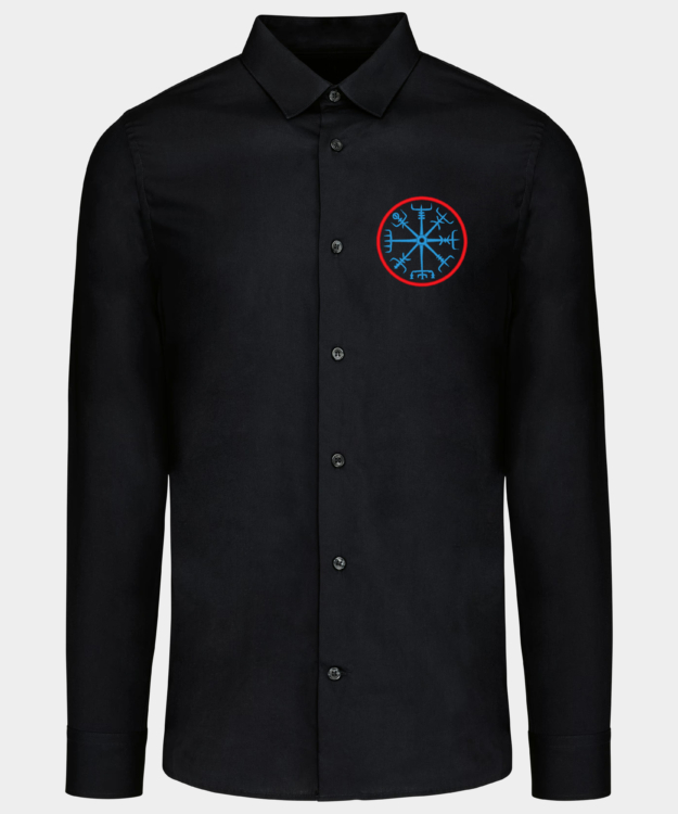 Vegvísir Embroidered Shirt