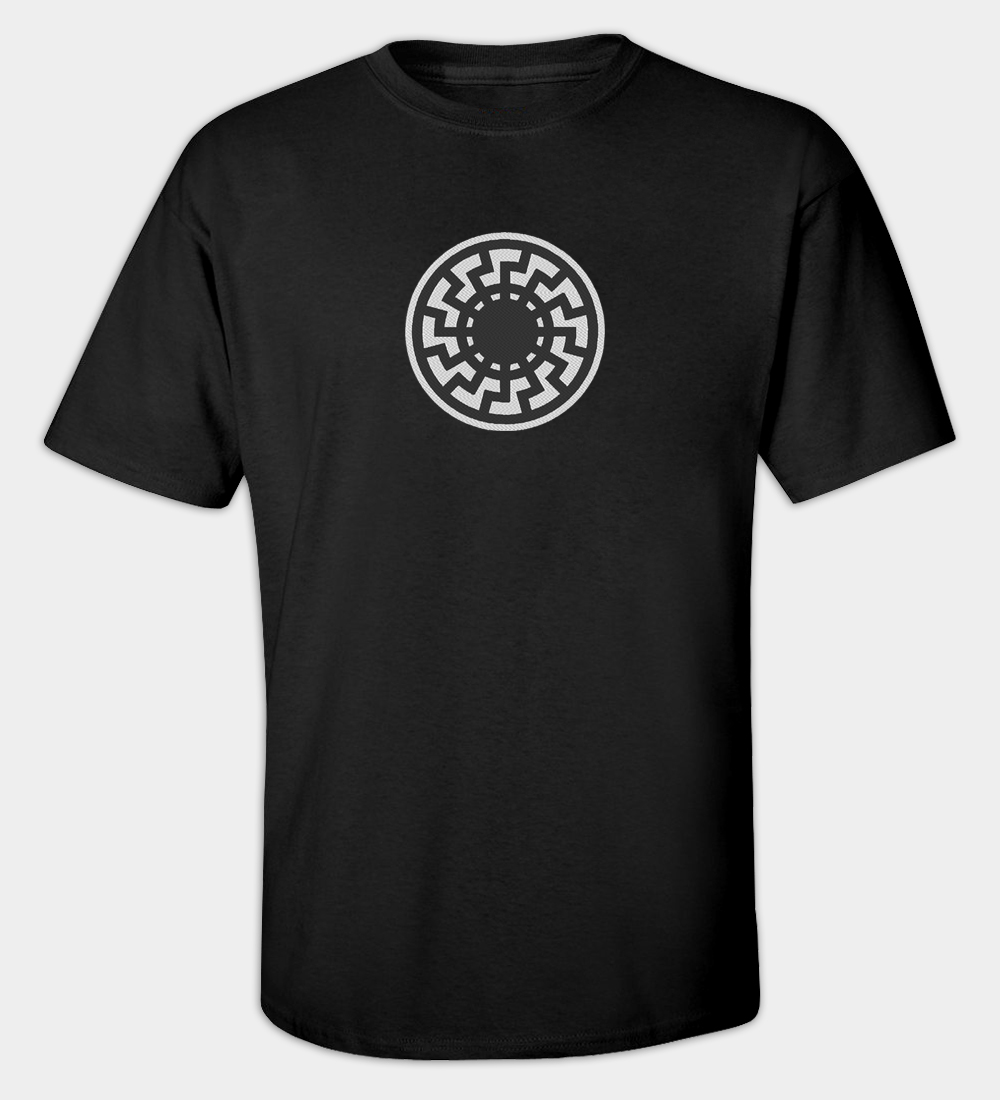 Waffen-SS Black Sun Embroidered Crew Neck T-Shirt Waffen-SS Black Sun Embroidered Crew Neck T-Shirt