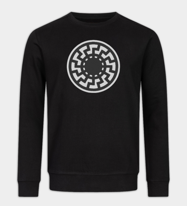 Wewelsburg Black Sun Embroidered Crew Neck Sweatshirt