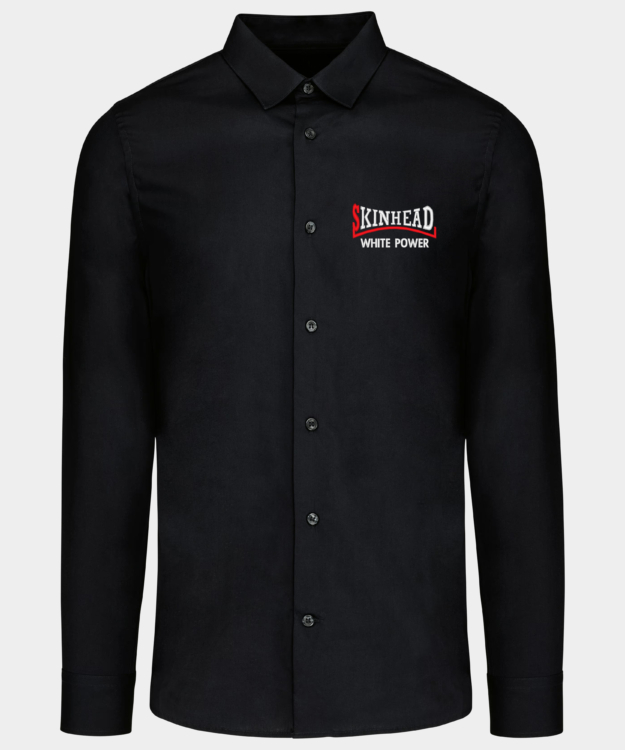 White Power Skinhead Embroidered Shirt